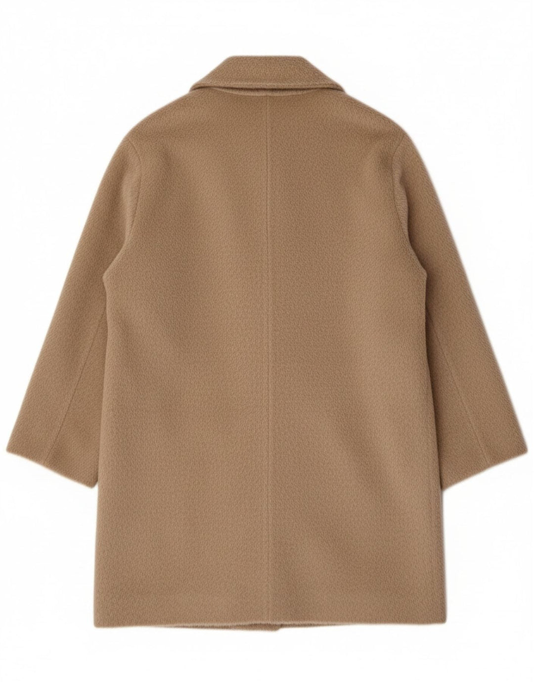 Vintage ženski preveliki kaput UK 12 srednje bež vune