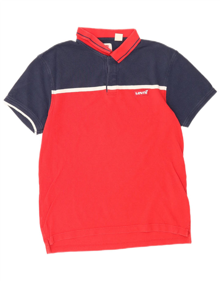Levi's muška polo majica srednje crvene pamučne boje
