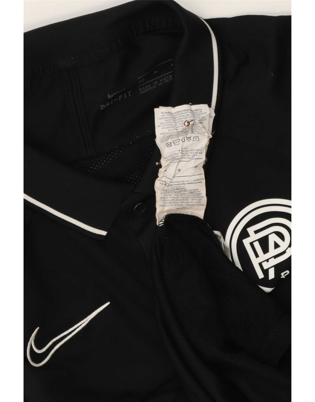 Nike Mens Pro Direct Academy Graphic polo majica srednje crne boje