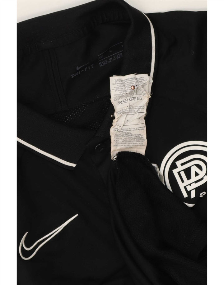 Nike Mens Pro Direct Academy Graphic polo majica srednje crne boje