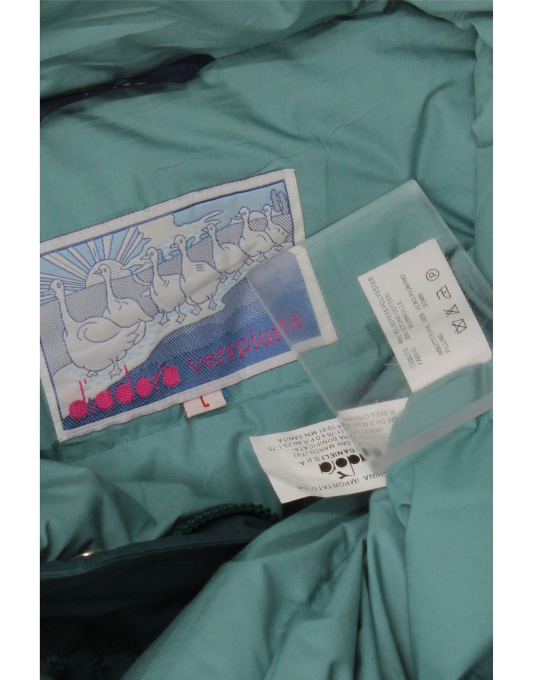 DIADORA ženska prevelika podstavljena jakna s kapuljačom UK 16 Large Blue Floral