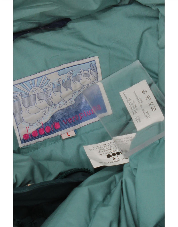 DIADORA ženska prevelika podstavljena jakna s kapuljačom UK 16 Large Blue Floral