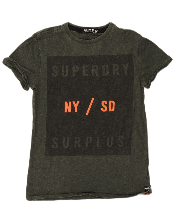 SUPERDRY muška majica kratkih rukava s grafičkim motivima, mali kaki pamuk