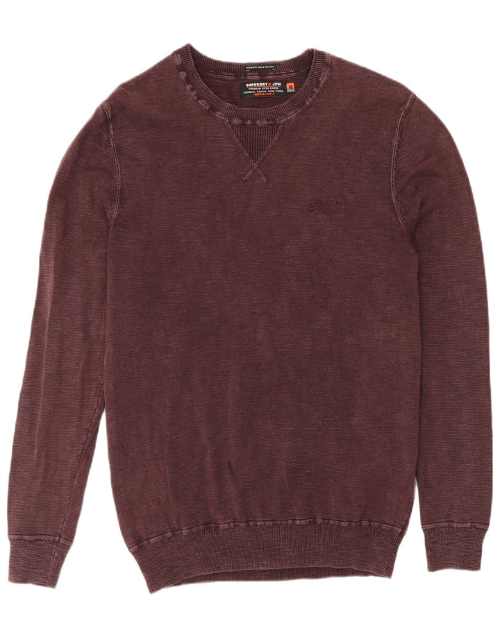 Superdry muška dukserica Srednji bordo pamuk
