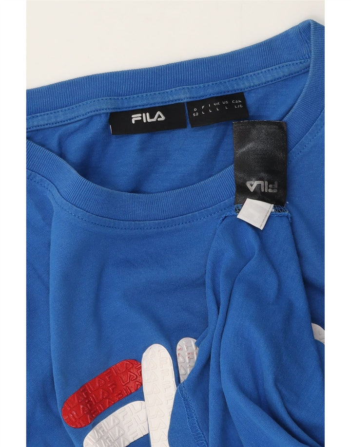 Fila muška majica kratkih rukava s grafičkim motivima, veliki plavi pamuk