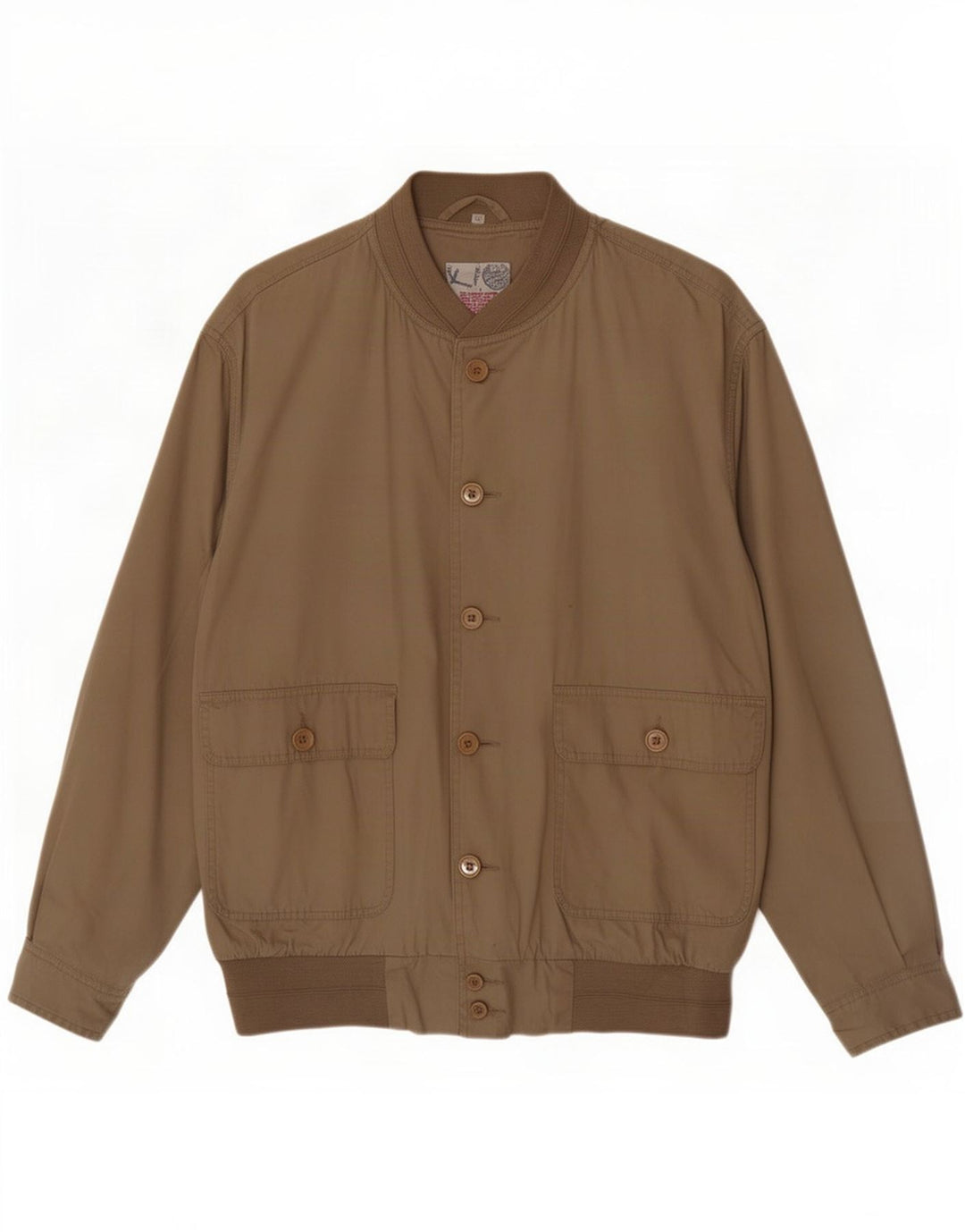 Vintage muška bomber jakna IT 52 XL bež pamuk