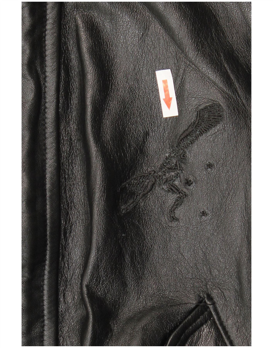 VINTAGE muška kožna jakna UK 36 Mala crna koža