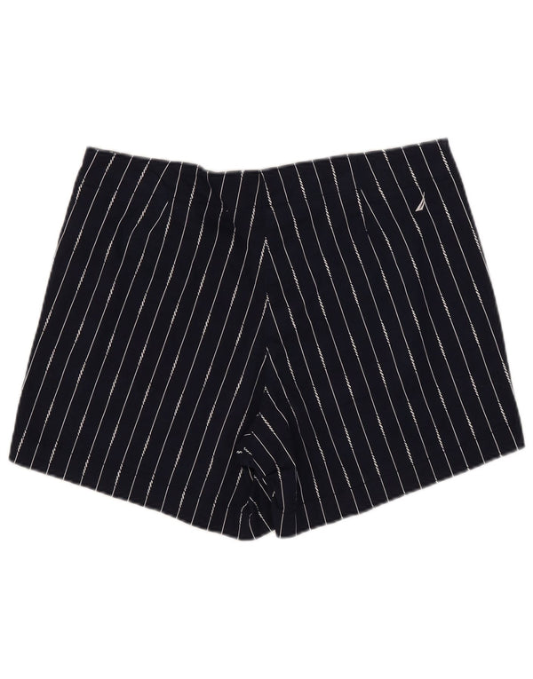 Nautica ženske chino kratke hlače US 12 Large W35 tamnoplave pamučne pruge