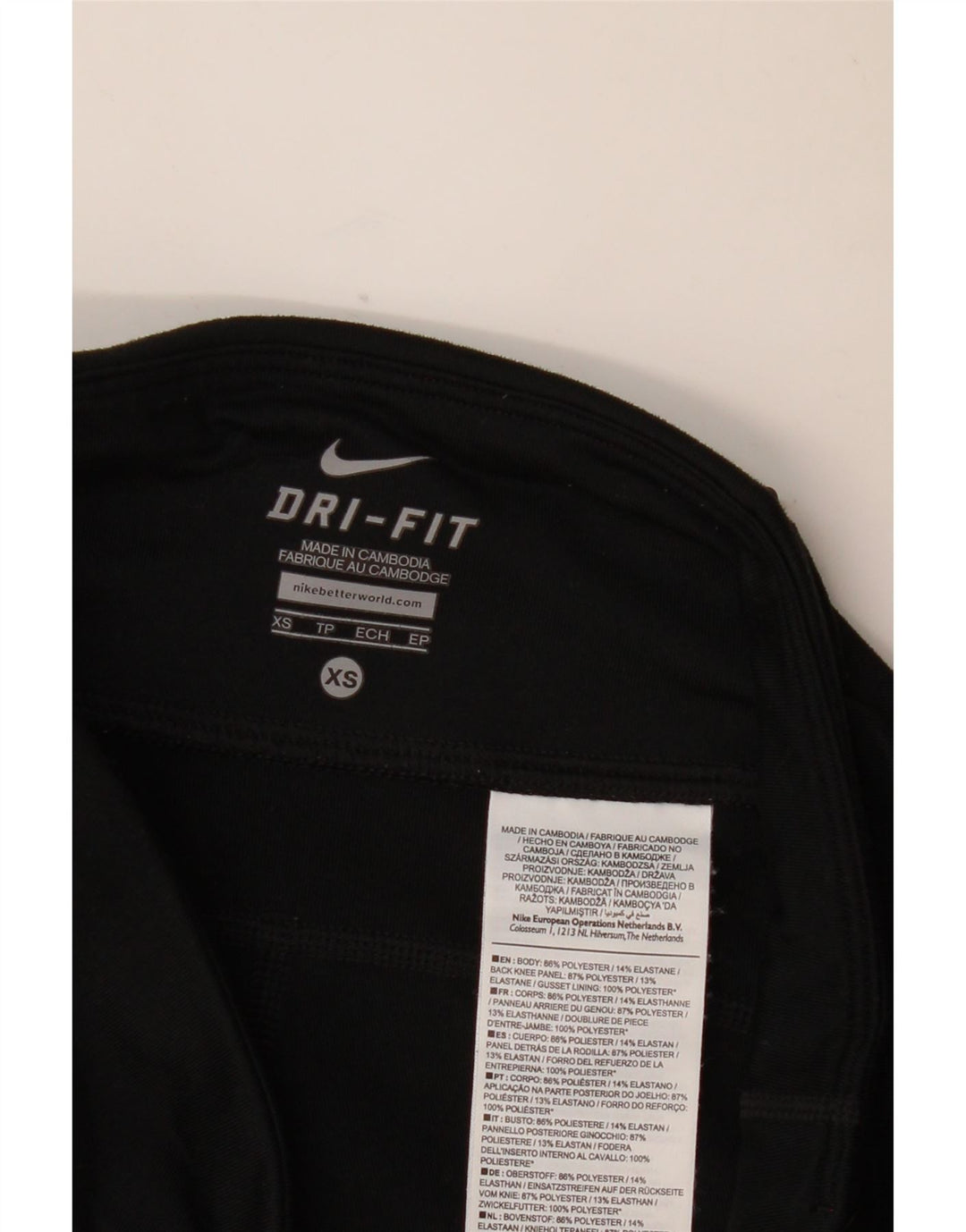 NIKE ženske Dri Fit tajice UK 6 XS crni poliester