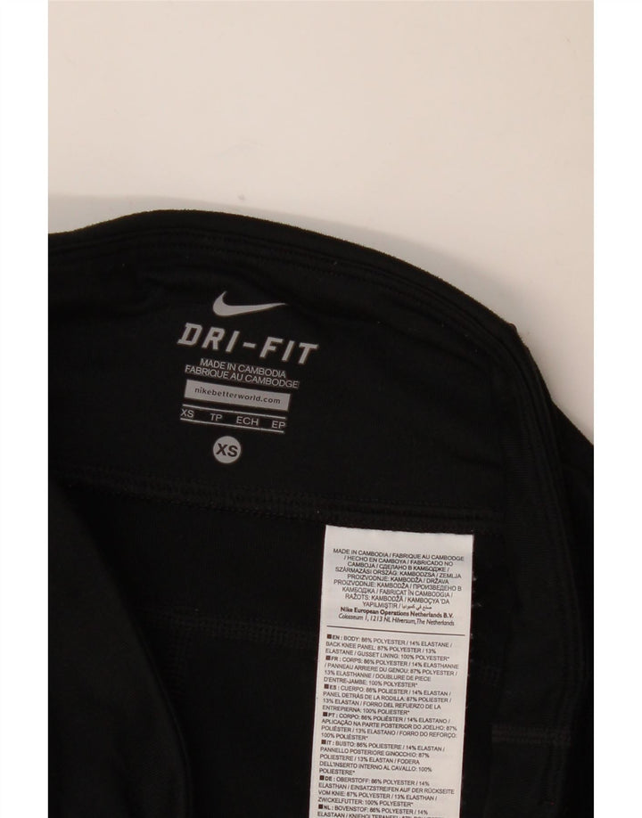 NIKE ženske Dri Fit tajice UK 6 XS crni poliester