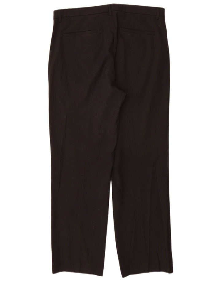 Calvin Klein muške ravne chino hlače W32 L30 crni poliester