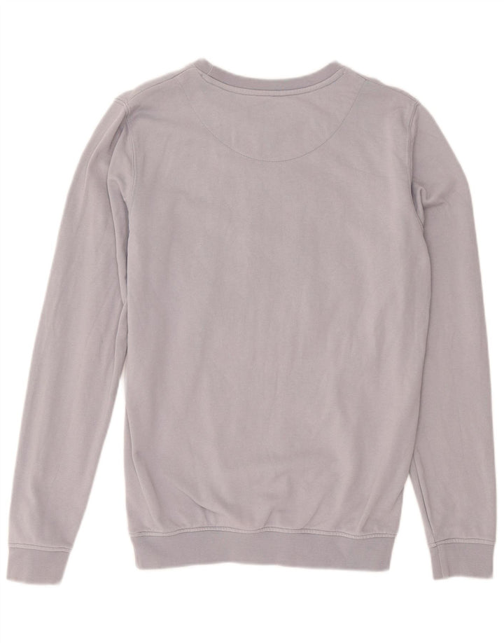 LYLE & SCOTT Boys Graphic Sweatshirt Jumper 12-13 Years Grey Cotton