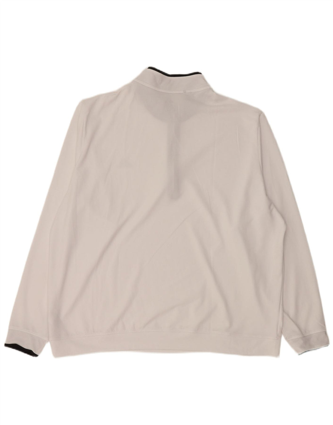 ADIDAS muška majica s izrezom na patentni zatvarač 2XL bijeli poliester