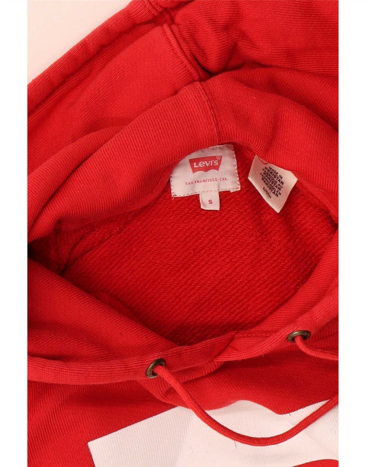 Levi's muška majica s kapuljačom s kapuljačom, mali crveni pamuk