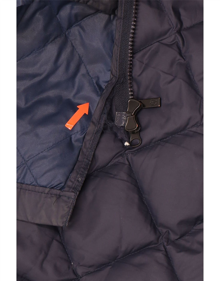 MASSIMO DUTTI Ženski podstavljeni kaput s kapuljačom UK 16 Veliki tamnoplavi poliamid