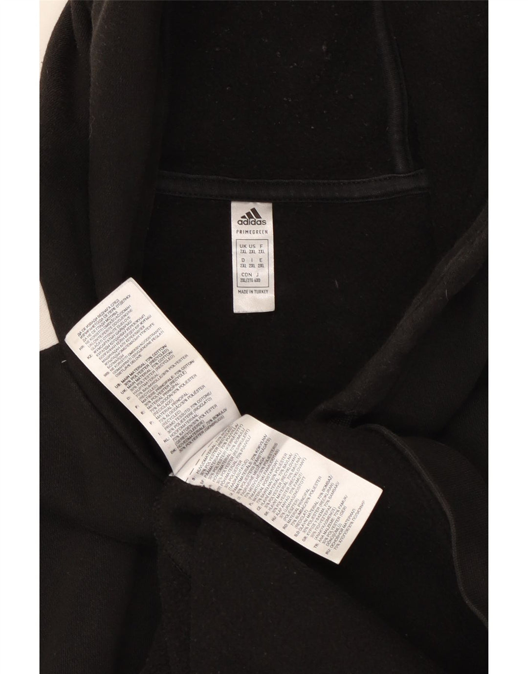 ADIDAS muška majica s kapuljačom 2XL crni pamuk u boji