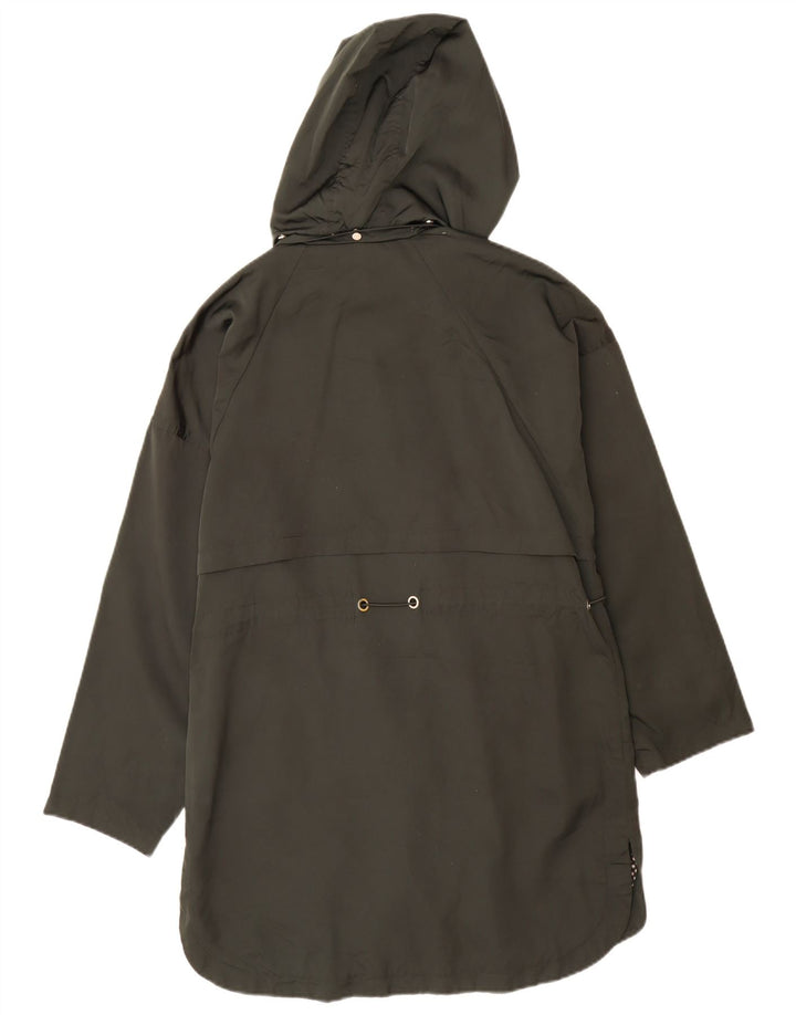 Zara ženska velika parka jakna s kapuljačom UK 6 XS kaki poliester