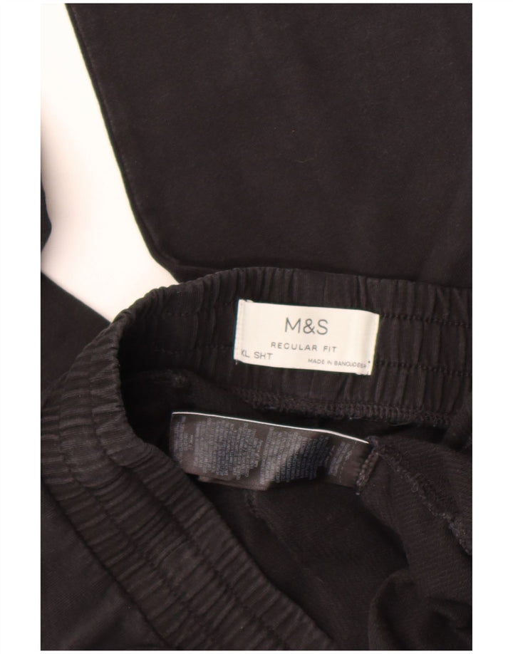 Marks & Spencer muške trenirke standardnog kroja XL, crni pamuk