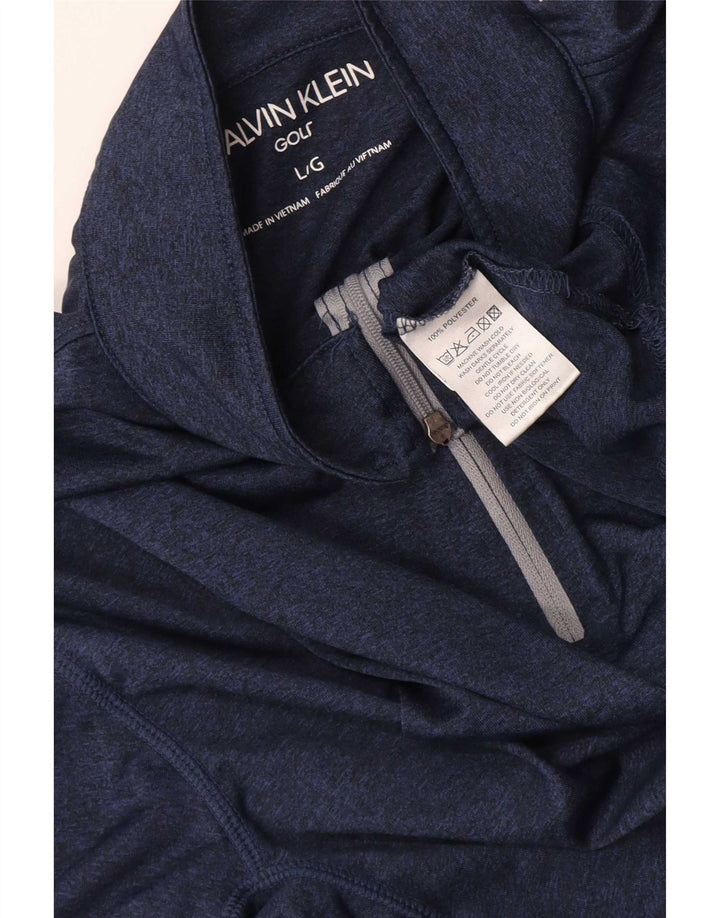 Velika muška trenirka za golf s patentnim izrezom, tamnoplava, Calvin Klein