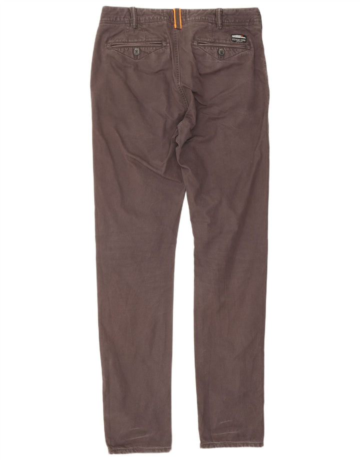Superdry muške uske chino hlače W30 L32 smeđe