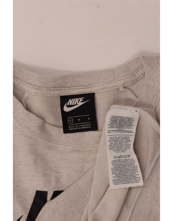 Ženska trenirka Nike Graphic Sweatshirt UK 14 srednje sivi flekasti pamuk