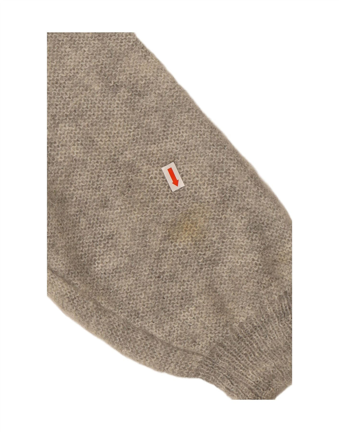 VINTAGE ženski džemper s kornjačastim ovratnikom UK 18 XL sivi cvjetni moher