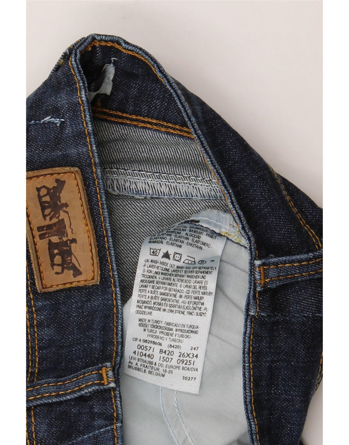 Levi's ženske 571 uske traperice W26 L26 plavi pamuk