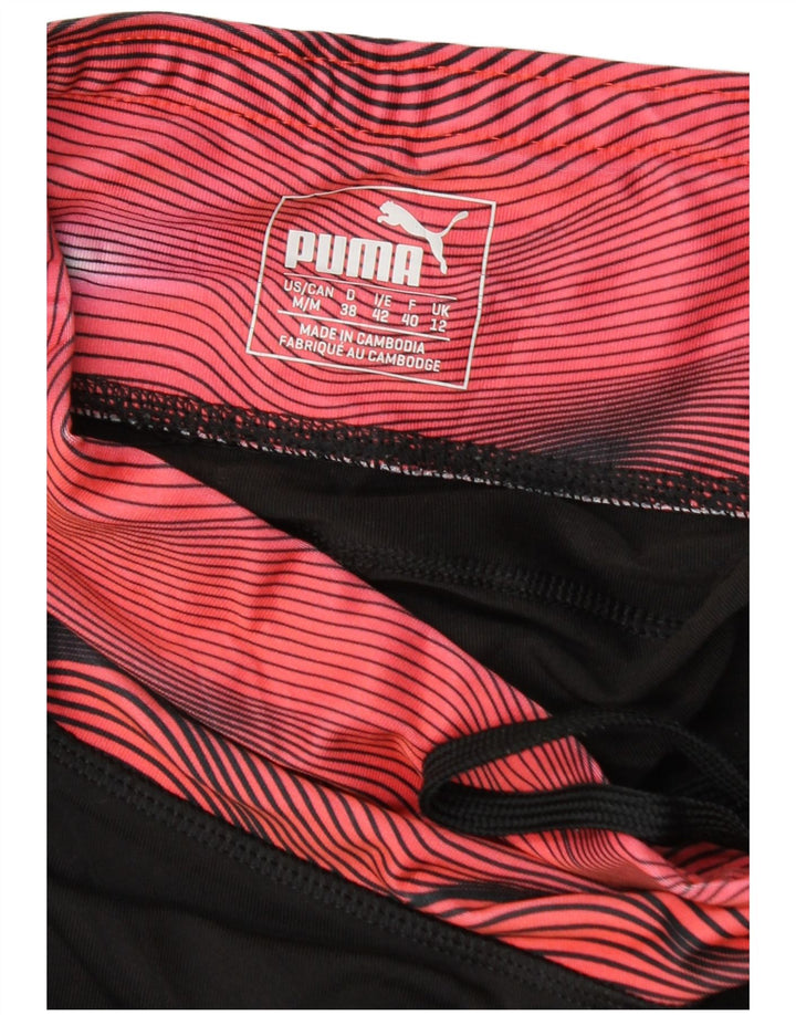 Puma ženske tajice UK 12 srednje crne geometrijske