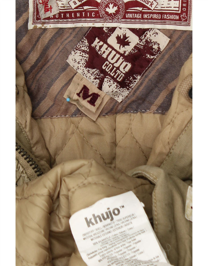 KHUJO ženska jakna vjetrovka s kapuljačom UK 14 srednje kaki pamučna zimska