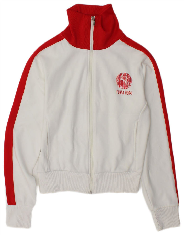 Puma ženska gornja jakna trenirke UK 10 Small White Colourblock