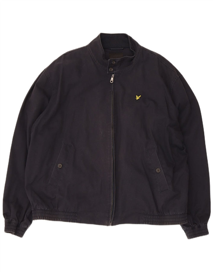 Muška bomber jakna Lyle & Scott UK 44 2XL tamnoplavi pamuk