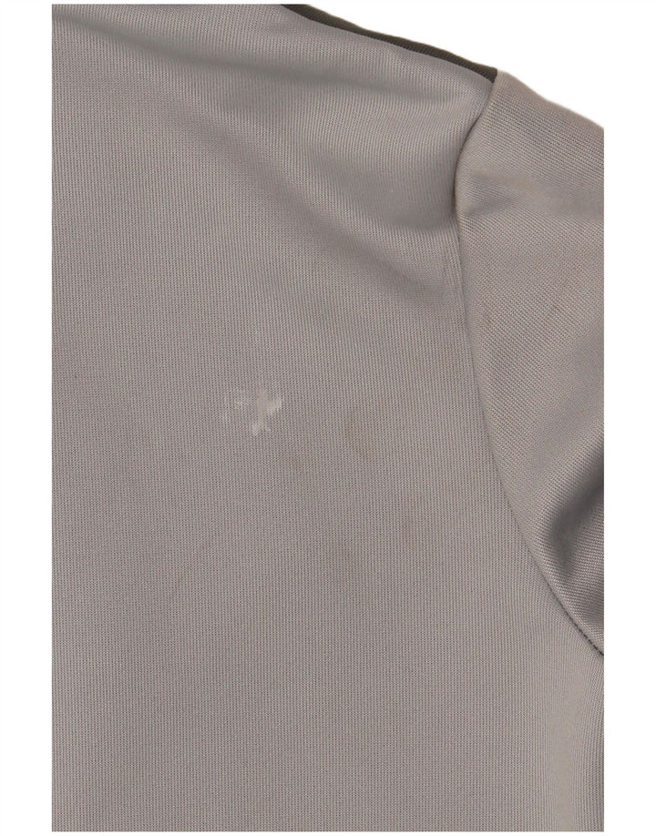 Nike pulover s kapuljačom s patentnim zatvaračem za dječake 10-11 godina, srednje sivi poliester