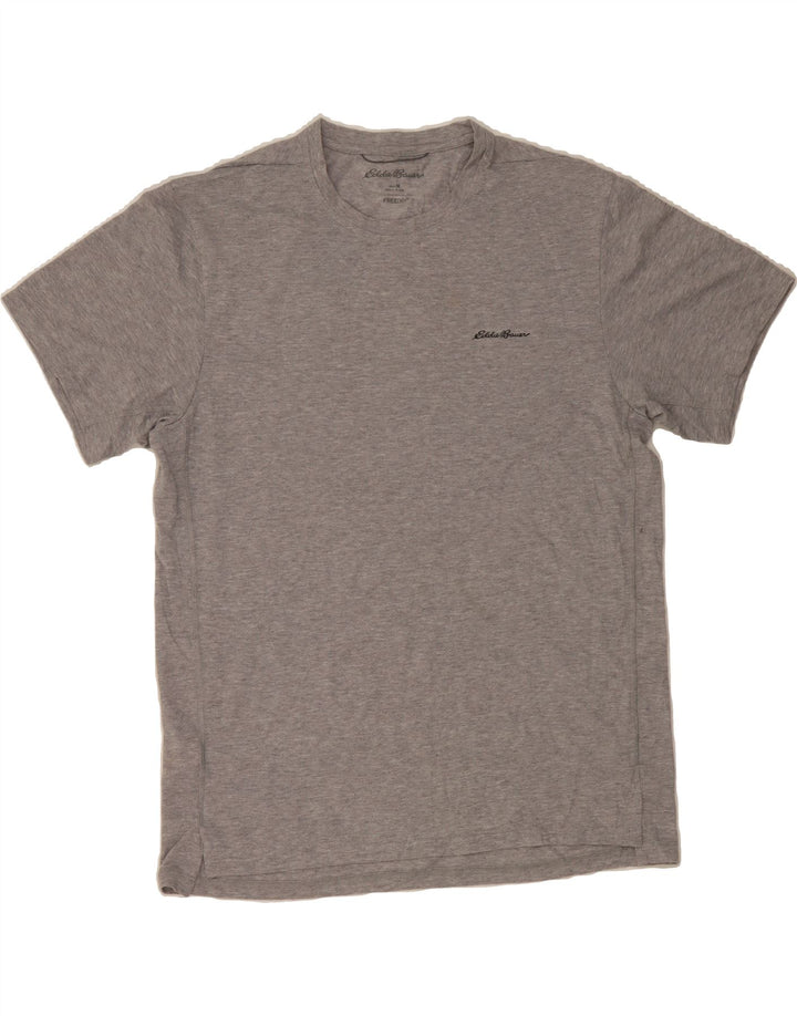 EDDIE BAUER Mens T-Shirt Top Medium Grey Polyester Vintage Eddie Bauer and Second-Hand Eddie Bauer from Messina Hembry 