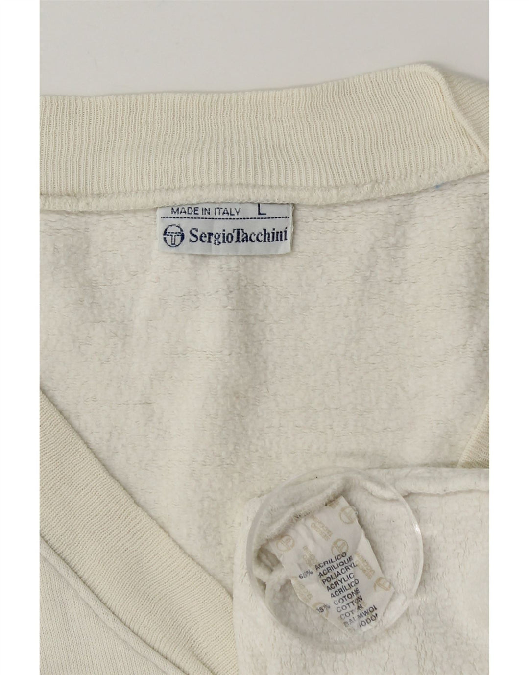 Sergio Tacchini muški džemper bez rukava veliki bijeli kockica u boji