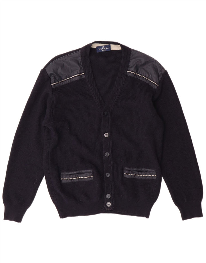 Malagrida ženski kardigan pulover UK 14 Srednje tamnoplava vuna