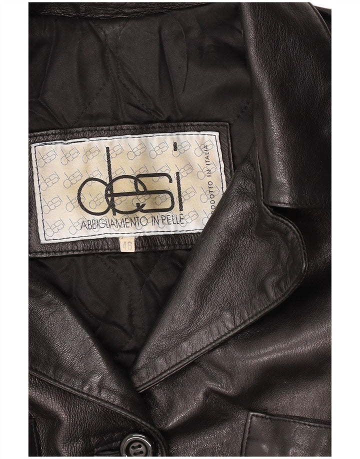 Desi ženska kožna jakna IT 46 velika crna koža