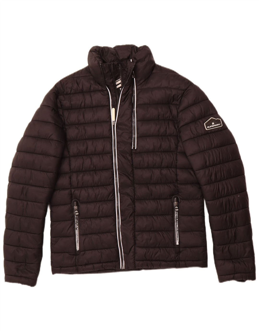 Superdry muška podstavljena jakna UK 38 srednje crni najlon