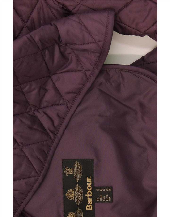 Barbour ženska prošivena jakna UK 16 Large Purple Polyamide