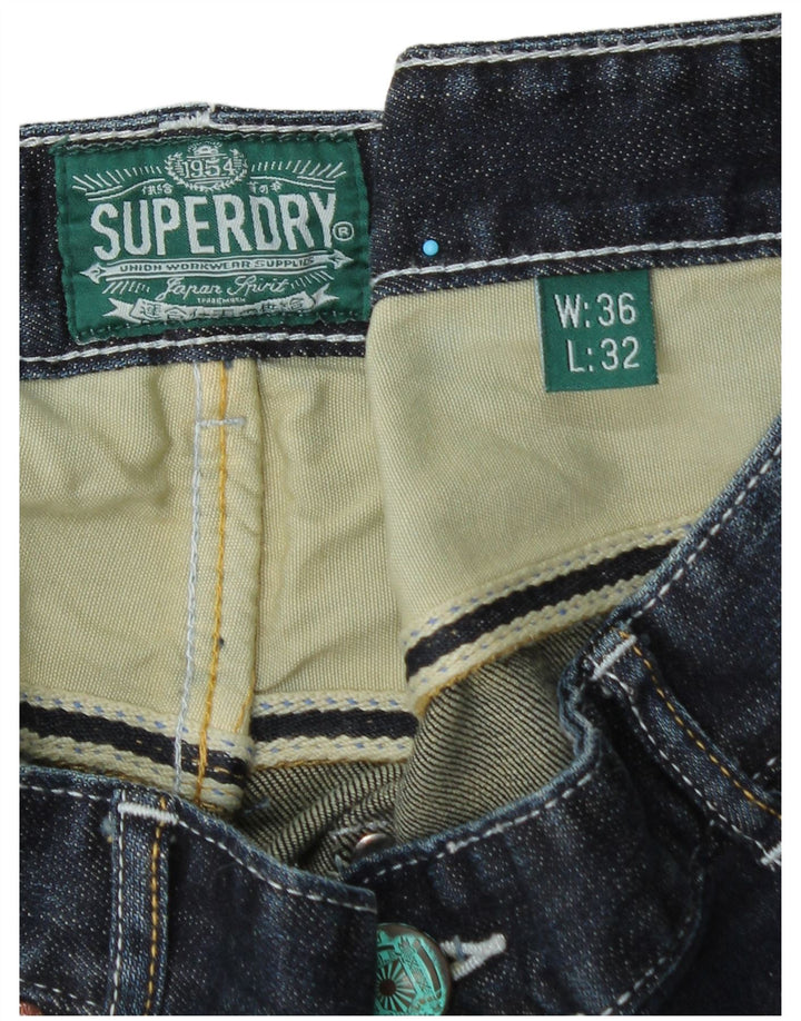 Superdry muške ravne traperice W36 L32 plavi pamuk