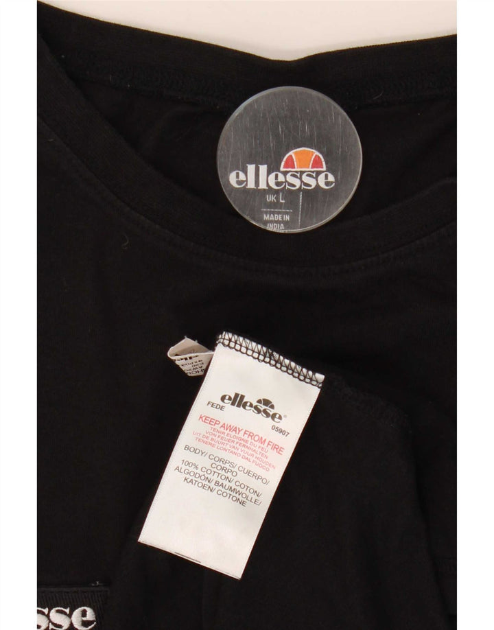 Ellesse Muška velika crna majica s grafičkim motivima