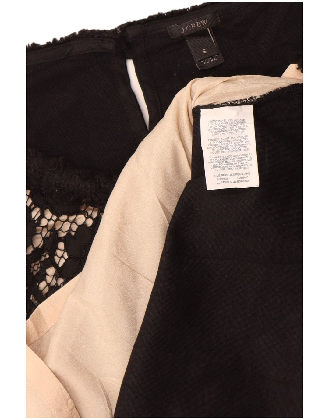 J. CREW Ženski gornji dio bluze bez rukava UK 10 Mala crna cvjetna viskoza