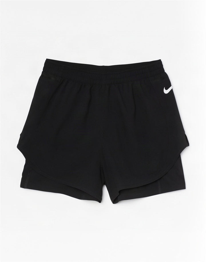 Nike Ženske Dri Fit Sportske kratke hlače UK 12 Srednje crni poliester