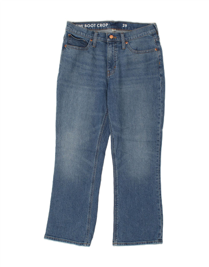 J. CREW Womens Bootcut Cropped Jeans W29 L26 Blue Vintage J. Crew and Second-Hand J. Crew from Messina Hembry 
