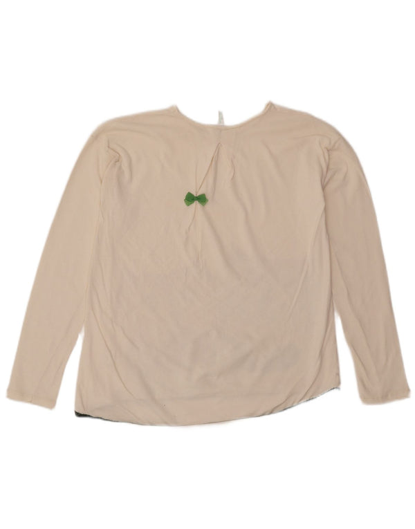 Benetton majica dugih rukava za djevojčice 10-11 godina XL od bijelog pamuka