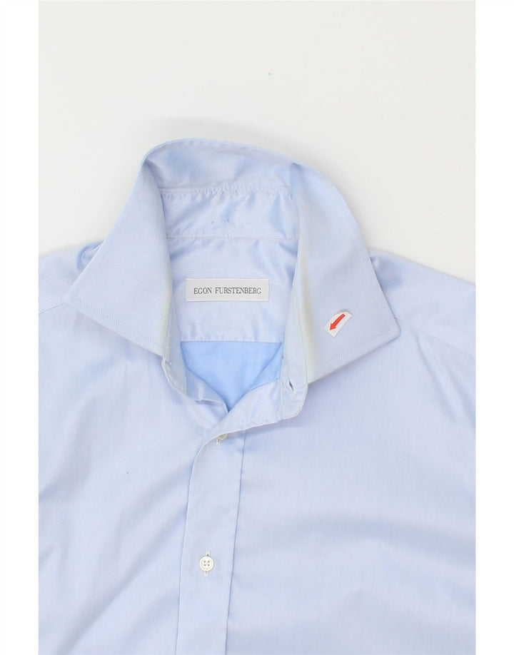 EGON FURSTENBERG Mens Shirt Medium Blue Vintage Egon Furstenberg and Second-Hand Egon Furstenberg from Messina Hembry 
