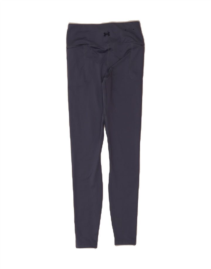 UNDER ARMOUR Womens Leggings UK 6 XS  Blue Polyester Vintage Under Armour and Second-Hand Under Armour from Messina Hembry 