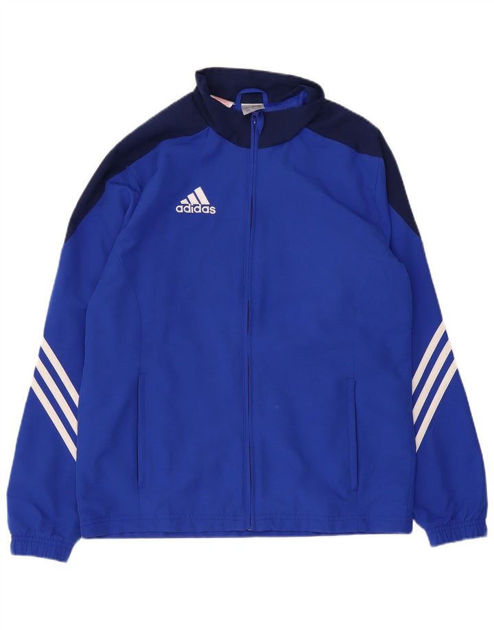 Gornja jakna za trenirku Adidas za dječake 15-16 godina XL plava poliesterska boja