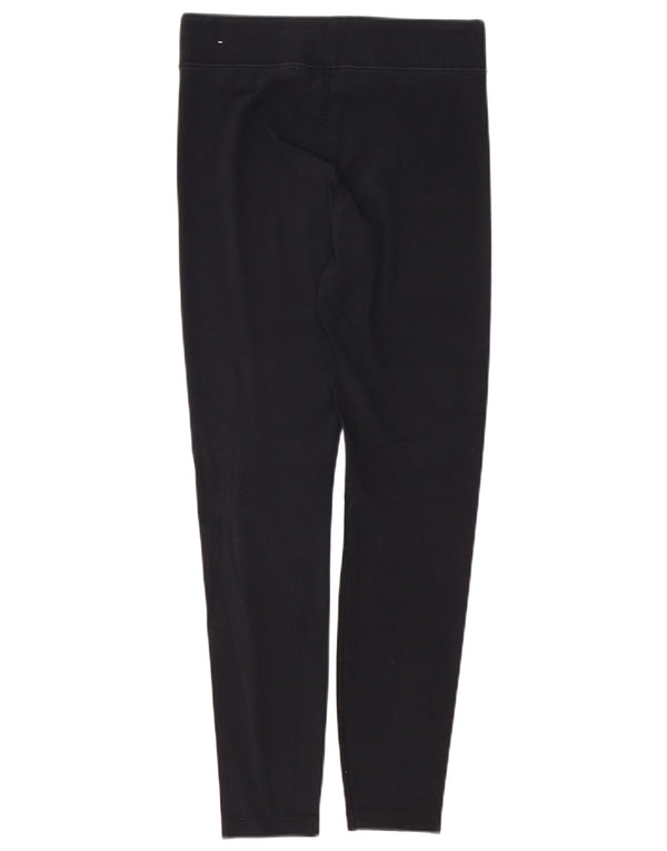 NIKE ženske grafičke tajice UK 14 Srednje crni pamuk