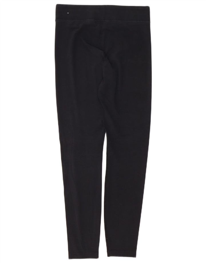 NIKE ženske grafičke tajice UK 14 Srednje crni pamuk