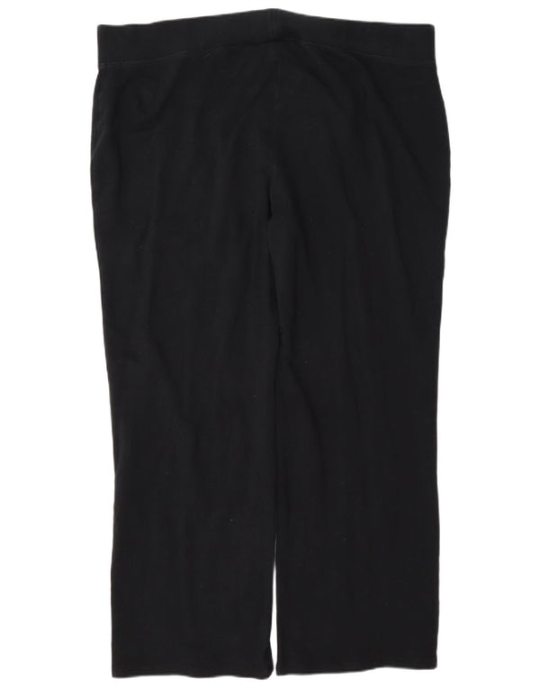 Marks & Spencer ženske ležerne hlače širokog kroja UK 22 3XL W42 L29 crne